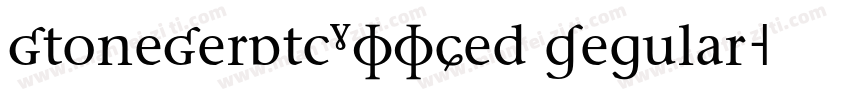 StoneSerItcTEEMed Regular字体转换